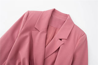 Folding Suit Jacket Dress Woman