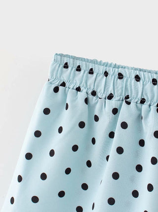 Men Summer shorts Polka With Floured Flaring Dot