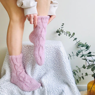 Knitting stockings home WOOL pile stockings woman