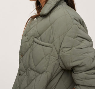 Winter Warm Reversible Jacket With Pockets And Lapel Long-sleeved Coat