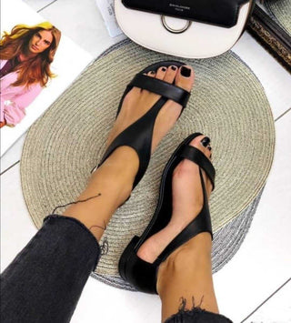 Women's Flat toe buckle sandals