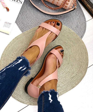 Women's Flat toe buckle sandals