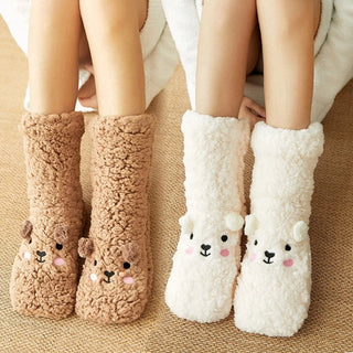 Bear Fuzzy Socks