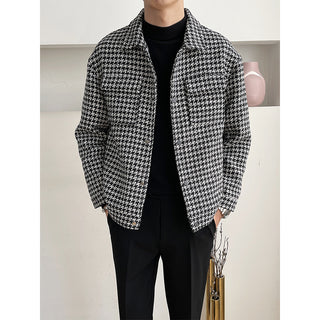 Men's Casual Loose Woolen Short Coat