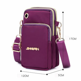 Casual Waterproof Nylon Crossbody Bags Women Messenger Shoulder Bag Female Small Cell Phone Handbags Purses Sports Pouch Bag
