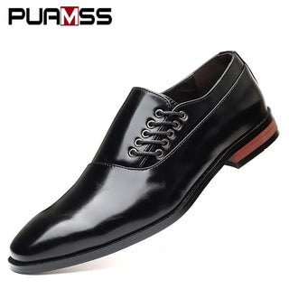 Fashion Business Dress Men Shoes 2020 New Classic Leather Men's Formal Shoes Comfortable Slip On Dress Shoes Men Oxfords Size 47