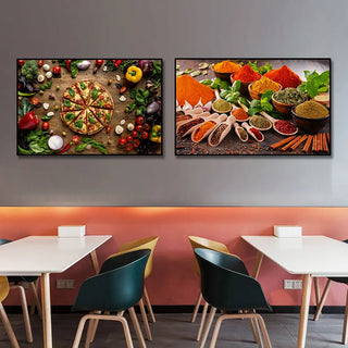 Grains Spices Spoon Peppers Canvas Painting Kitchen Decoration Posters Prints For Dining room Wall Art Pictures Home Art Decor