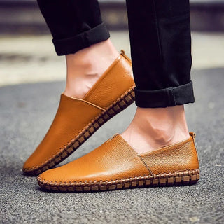 Large Size 48 49 Genuine Leather Flat Shoes Men White Soft Casual Sneakers Male Comfy Walking Driving Shoes Loafers Moccasins