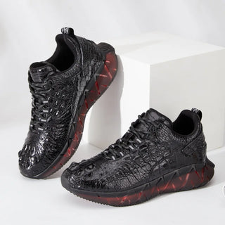 Men's Crocodile Leather Casual Shoes