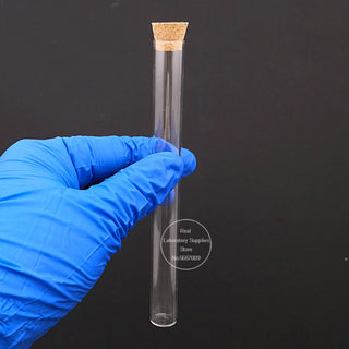 20pcs/pack Lab 15x150mm Transparent Flat Bottom Glass Test Tubes