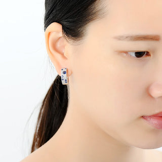 Sterling Silver Zirconia Earrings