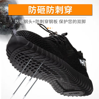 Men Breathable Steel Toe Safety Shoes