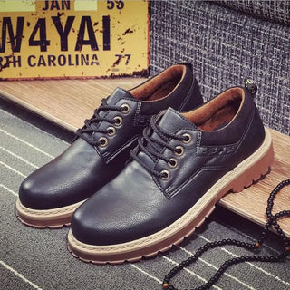 England Luxury Leather Shoes Men Formal Dress Fashion Oxfords Spring Autumn New Low-cut Lace-up Non-slip Outdoor Mens Shoes
