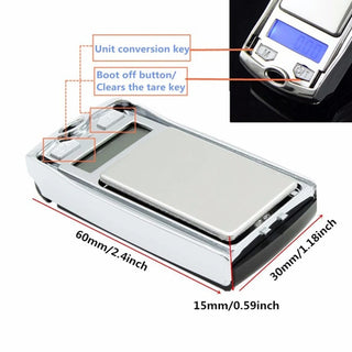 200g/0.01g Mini Digital Scale Portable Scale High Precision Jewelry Electronic Scale Balance Car Key Ring Keychain Kitchen Scale