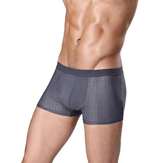 4Pcs/Lot Men Panties Men's Underwear Soft Short Boxers Male Large Size Mesh Boxer Solid Underpants Fashion Sexy Underpants