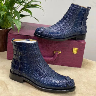 Crocodile Boots Leather High-top Alligator