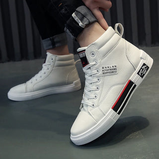 ADMAR High Top Shoes Men Fashion Breathable Casual Shoes Daily White Shoes Classic Wear Resitant gym shoes Men Hip Hop Sneakers