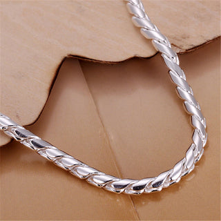 4mm Sterling Silver Snake Chain Bracelets
