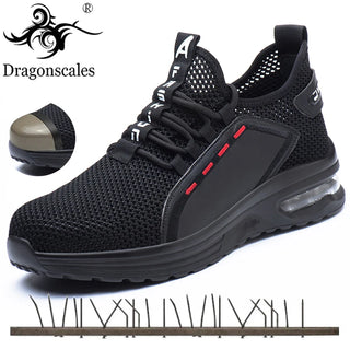 Indestructible Shoes Work Safety Shoes Men And Women Steel Toe Cap Puncture-Proof Boots Lightweight Breathable Work Sneakers