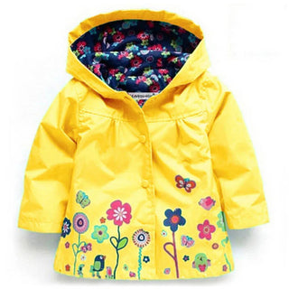 Jacket For Girls Children Raincoat Waterproof Boys Rain Coats Girls Clothes Outerwear Boy Coats Hooded Kids Clothing 2-6 Years