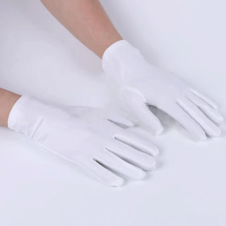 1Pair Men Etiquette Short Gloves Thin Stretch Spandex