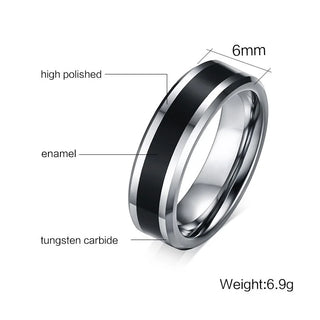 Vnox Tungsten Wedding Bands Ring