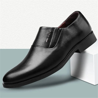 Classic Business Men's Dress Shoes Fashion Elegant Formal Wedding Shoes Men Slip On Office Oxford Shoes For Men Black 2019 new