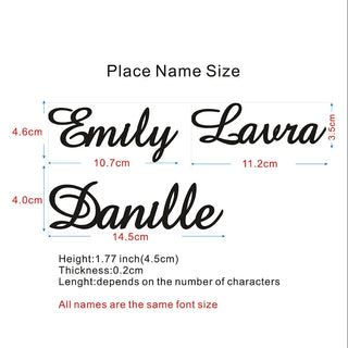 Custom party decoration Place Cards Personalized wood Names