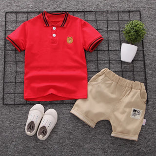 2022 Summer Kids clothing Boys Baby Sets Sports leisure cartoon short-sleeved T-shirt + pants 2 Pcs Baby Set