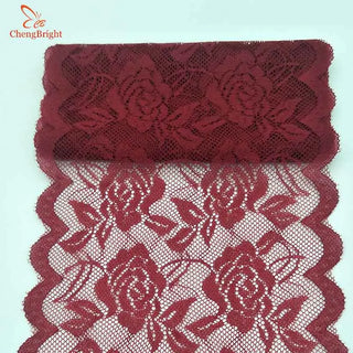 CHENGBRIGHT 2 Yard Lace Ribbon High Quality Lace Fabric African Lace Fabric Rose Flower Pattern Lace Ribbon 15cm Width Diy