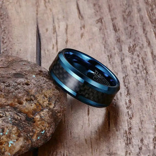 Vnox Blue Tungsten Rings