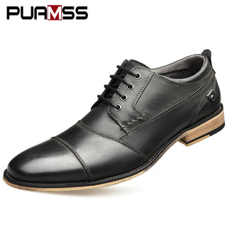 Brand Men Shoes Top Quality Oxfords British Style Men Genuine Leather Dress Shoes Business Formal Shoes Men Flats Plus Size 50