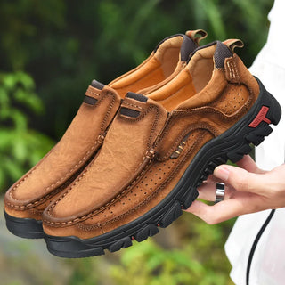 Men Casual Shoes Sneakers 2022 New High Quality Vintage 100% Genuine Leather Shoes Men Cow Leather Flats Leather Shoes Men
