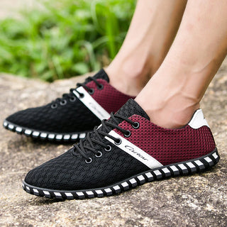 Fashion Trainers Mesh Men Sneakers Casual Shoes Men Loafers Summer Breathable Lightweight Tennis Shoes For Men Walking Sneakers