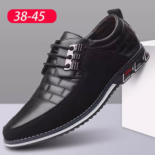 High Quality Big Size Casual Shoes Men Fashion Business Men Casual Shoes Hot Sale Spring Breathable Casual Men Shoes Black shz03