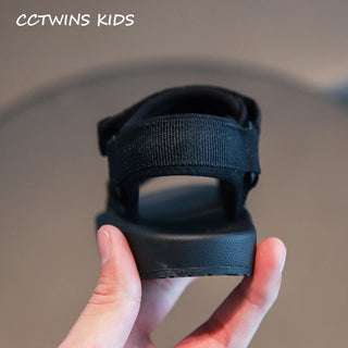 CCTWINS Kids Shoes 2020 Summer Baby Girls Brand Beach Sandals Toddler Fashion Casual Soft Flat Children Canvas Shoes Black