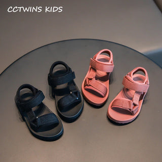 CCTWINS Kids Shoes 2020 Summer Baby Girls Brand Beach Sandals Toddler Fashion Casual Soft Flat Children Canvas Shoes Black