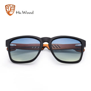HU WOOD Brand Design Sunglasses for Men Handmade Zebra Wood Sun Glasses Polarized Lenses Driving Protection UV400 GR8011