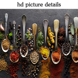 Grains Spices Spoon Peppers Canvas Painting Kitchen Decoration Posters Prints For Dining room Wall Art Pictures Home Art Decor