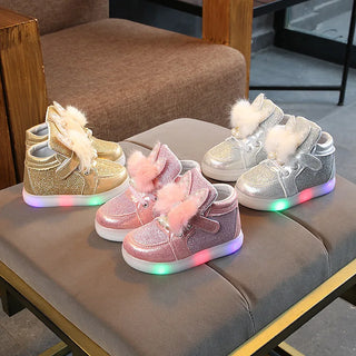 Colorful Diamond Children Led Backlight Sneakers Girls Glowing Kids Shoes for Girls Luminous Girl Sneakers Baby Kid Shoes