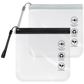 ISKYBOB EVA Wash Bag Transparent Travel Makeup Bag Sealed Waterproof Wash Bag Portable Cleaning Storage Bag 1PCs