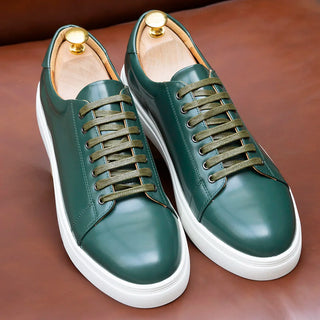 Leather Sneakers, Men's Shoes.
