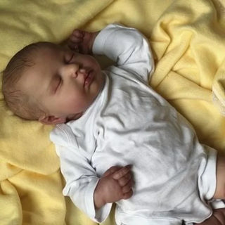 19inch Bebe Doll Reborn Popular Limited Edition Doll Loulou Sleeping Newborn Bebe Lifelike Soft Real Touch Cuddly Baby Doll