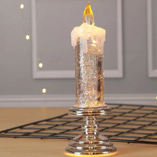 Christmas Led Candle Light For Home Christmas Party Wedding Decoration Sequins Electronic Flameless Led Candle Lights Waterproof