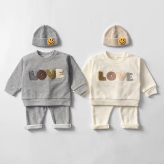Infantil Newborn Baby Girl Boy Outfits Spring Babies Clothes Little Boy Pullover + Trousers Kids Clothings Sets  Baby Clothes