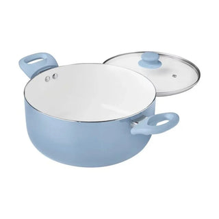 Mainstays 12pc Ceramic Cookware Set, Blue Linen conjunto de panelas antianderente cerâmica  pots and pans  cookware  cocina