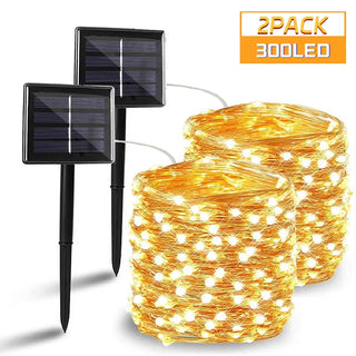 7m/12m/22m/32m Solar LED Fairy String Light Outdoor Waterproof 8Modes Street Garland for Party Wedding Christmas Decoration Lamp
