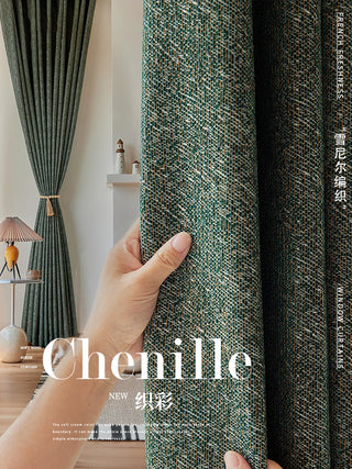 Luxury Chenille Woven Living Room Blackout Cortinas Gorgeous Fabric French Retro Bedroom Cortina Room Shading Curtains шторы 커튼