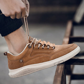 Men Shoes Leather Casual Suede Non-Slip Rubber