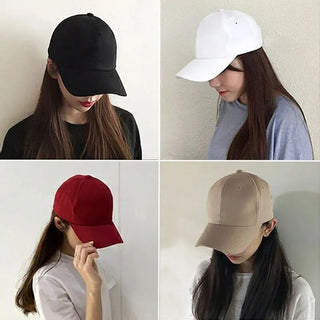 Embroidered Printed Simple Pure Color Baseball Cap Casual Versatile Sun Protection Duck Tongue Cap Women Summer Spring Summer
